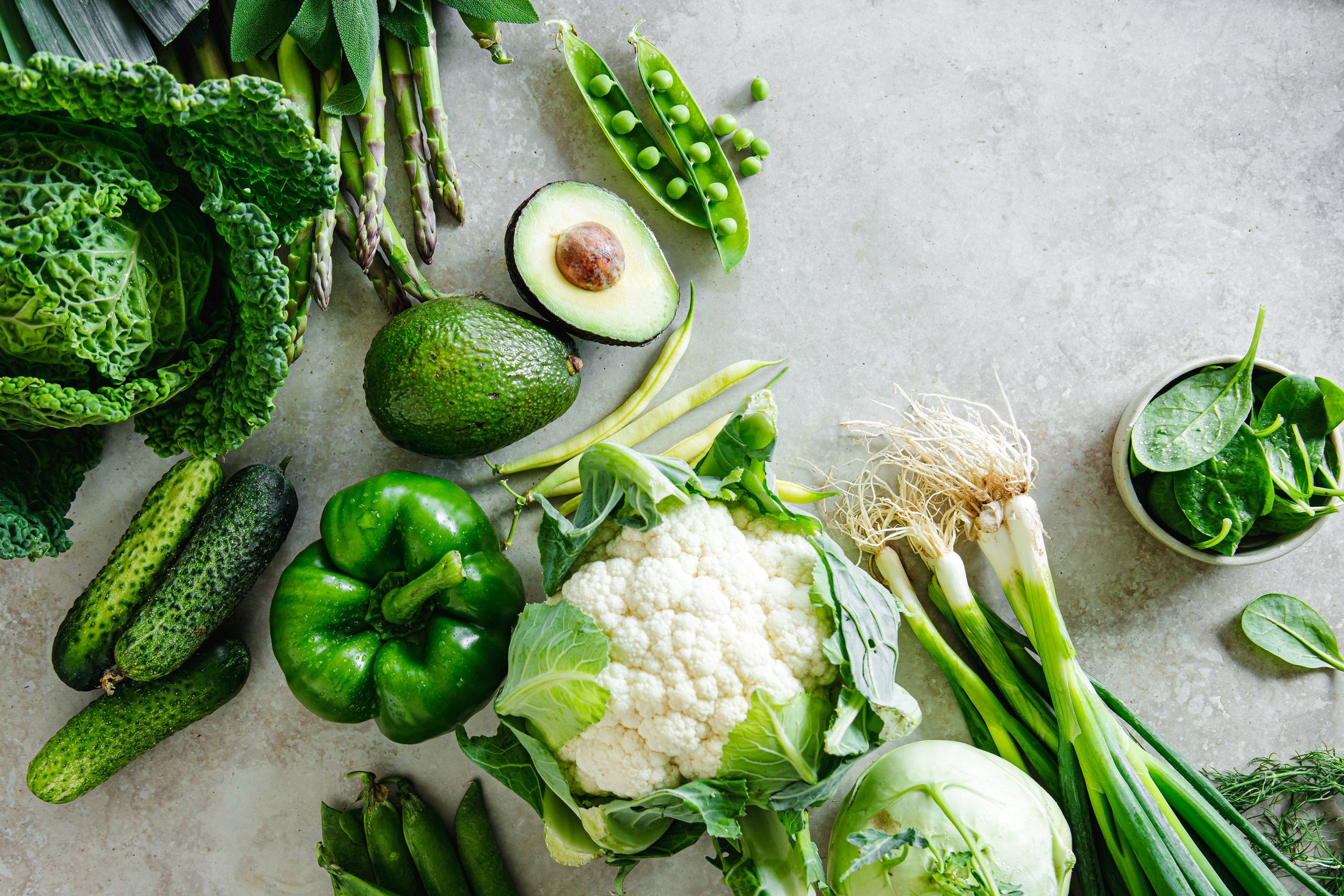 FRESH GREEN GARDEN VEGETABLES-3